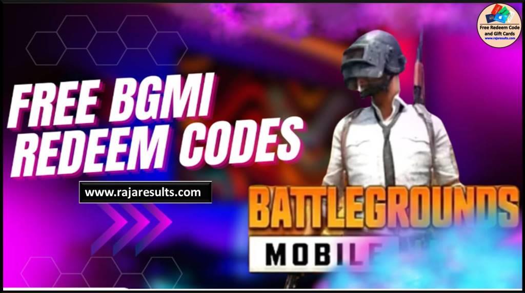 Free BGMI Redeem Code Today (All New)